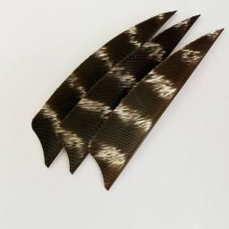 Preto Natural Turquia Pena para Tiro com Arco, Penas Flecha, Fletching Floral, Direita, Acessórios de Caça, 3 ", 4", 5 ", 50 Pcs - Image 3