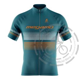 2024 megamo verão conjuntos de camisa ciclismo ao ar livre mountain bike respirável sportwears mangas curtas bicicleta estrada roupas ciclismo - Image 2