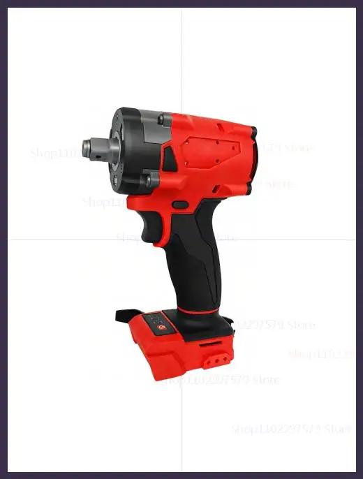 Chave de Impacto Sem Escova 18V 200Nm 1/2 Polegada Vermelha