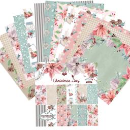 6 Polegada pacotes de papel scrapbook papel estampado 24 folhas 160g de madeira livre um lado impressão scrapbooking decoração - Image 6