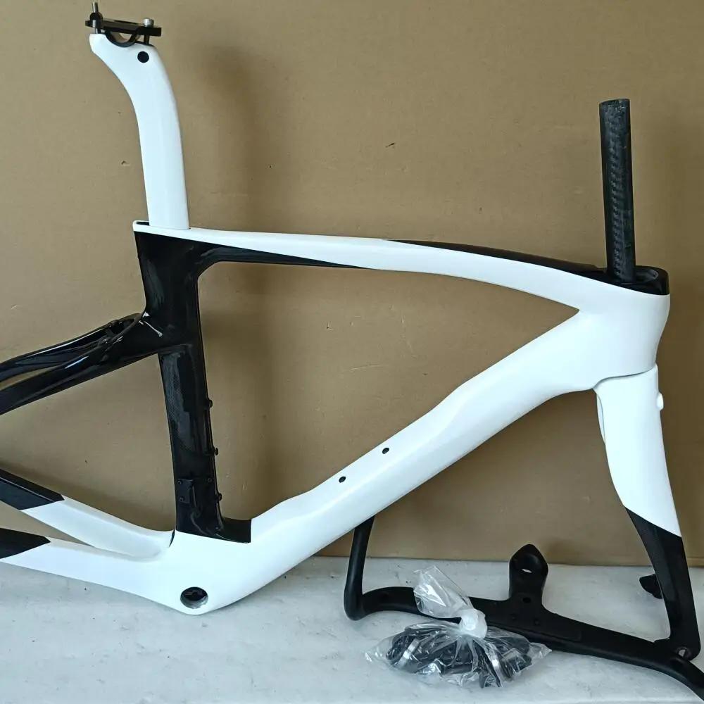 100 Cores F14 Quadro de Carbono 1K Bicicleta de Estrada Conjunto de Quadro + Guiador Personalizado