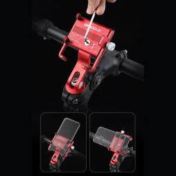 Suporte do telefone para mountain bike, guidão de bicicletas, suporte do GPS, suporte do telefone da motocicleta, liga de alumínio, BG2961, 1.97-3.74In - Image 3