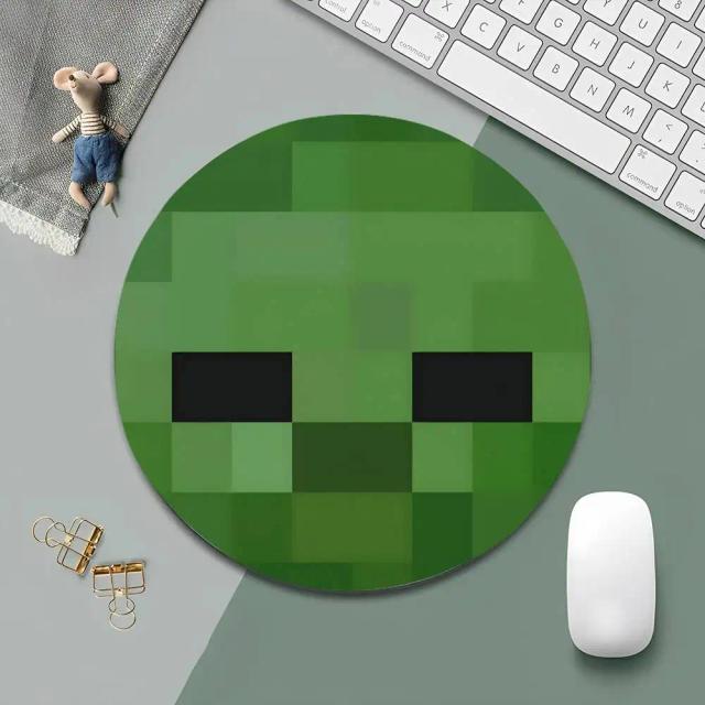Mousepad Personalizado Pixel Redondo Grande para Jogos e Escritório