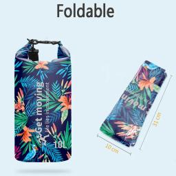 Saco seco flutuante impermeável, saco seco, mochila de rolo, mochila para rafting, canoagem, natação, caiaque, 2 l, 3 l, 5 l, 10 l, 15 l, 20 l, 30L - Image 4