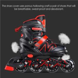 Patins Inline respiráveis para homens, patins, sapatos de patinação flash, azul, L - Image 3