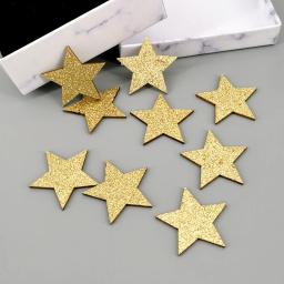 Estrelas de madeira glitter lantejoulas confetes para diy artesanal artesanato casamento aniversário festa natal mesa peça central vitrine decoração - Image 6