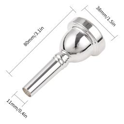 Alto Trombone cobre bocal, bocal peças de reposição, Brass Instrument Acessórios, 61 2AL - Image 5