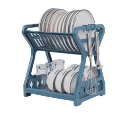 Escorredor De Prato Destacável De Dupla Camada, Alta Capacidade, Cremalheira De Armazenamento Multifuncional, Pia Para Sala De Jantar, Cozinha - Image 5