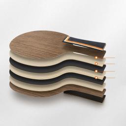 Placa Inferior De Raquete De Tênis De Mesa, Lâmina De Tênis De Mesa, Dalbergia Ping Pong Paddle Board, Alças Longas, 5-Ply 6.2mm, 1Pc - Image 3