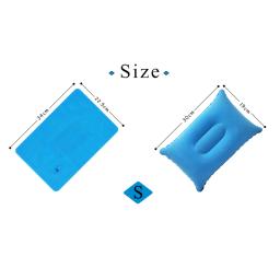Inflável Air Pillow para Camping, Neck Stretcher, Encosto travesseiro para viagens ao ar livre, Head Rest Support, PVC Nylon, cama de dormir - Image 6