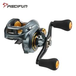 Piscifun alijoz 300 carretel de arremesso 15kg arrasto máximo 8 + 1 rolamentos quadro de alumínio carretel de pesca de água salgada de água doce baixo perfil - Image 1