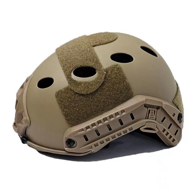 Capacete Militar Rápido de Proteção Ajustável em ABS com Trilhos Laterais e Montagem NVG para Paintball e Treinamento de Tiro CS