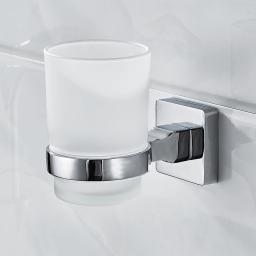 Suporte de parede moderno para escova de dentes, copo de vidro, organizador de armazenamento de banheiro, escova de dentes, ferramentas para banheiro - Image 2