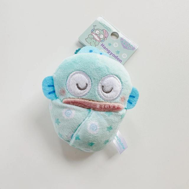 Boneca de Pelúcia Sanrio: Kuromi, Cinnamoroll e Hangyodon em Férias Sérias, Brinquedo dos Desenhos Animados Ideal para Presentear Meninas