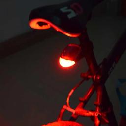 Bicicleta Solar Energia Cauda Luz, Mountain Bike Taillight, Acessórios de ciclismo, Noite Segurança Lâmpada Vermelha - Image 5