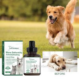 Bone Deformation Treatment, ArthritisHealing Osteoartrite, Suplementos para Ingredientes DysPlasia para Cães e Gatos, 30ml - Image 2