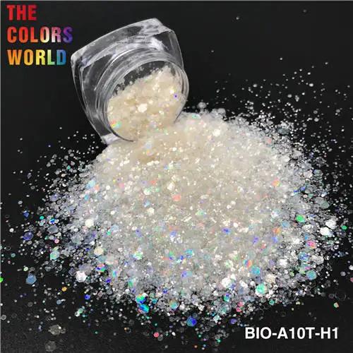 Glitter Arco-íris Biodegradável para Nail Art e Maquiagem Multiuso