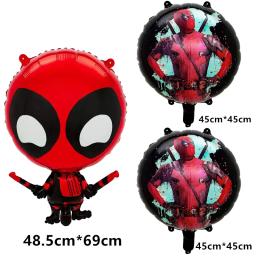 Balões Deadpool e Wolverine, Banner Feliz Aniversário, Decoração De Festa, Toppers De Bolo, Talheres Descartáveis, Adesivo De Herói De Fundo - Image 6