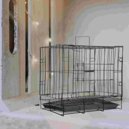 Canil de ferro dobrável para animais de estimação, Gaiola dobrável, Cat Training Kennel, Caixa de animais - Image 4