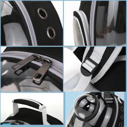 Saco de transporte respirável Pet Mochilas Espaciais Gato Mochila Portátil Transparente Transportadora de Transporte de Cachorro, Sacos de Cápsula Espacial - Image 3