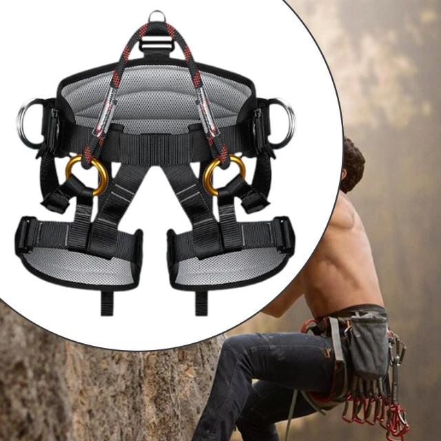 Cinto Ajustável Espessado para Escalada - Equipamento para Arboristas e Atividades ao Ar Livre