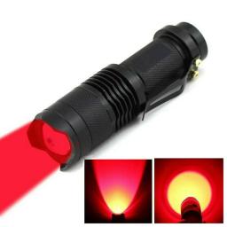 Lanterna LED poderosa para caça, feixe de luz vermelha, tocha EDC, lâmpada, contra determinação da visão, lanterna tática, 650 nm - Image 1