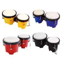 Percussão Bongos tambor, Montessori ajuste profissional, mão Africano, 4 ", 5" - Image 1