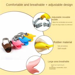 Ajustável Silicone cão focinho máscara, tampa da boca, Anti latidos, Anti mordida, respirável Pet fornecimentos, pequeno e grande cão - Image 5