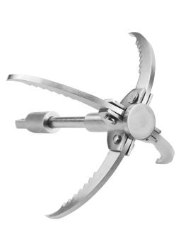 Aço inoxidável Survival Folding Grappling Hook Multifuncional Outdoor Escalada Claw Carabiner Travel Rescue Tool Ferramenta de escalada - Image 6
