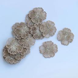20 pc/lote diy artesanato suprimentos bordado flor remendos para vestuário remendos florais para sacos decorativos parches apliques - Image 6