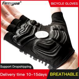 Luvas de Ciclismo Meio-Dedo, Silicone Líquido, Absorvente de Choque, Respirável, Esportes, Bicicleta, Fitness, 2023 - Image 1