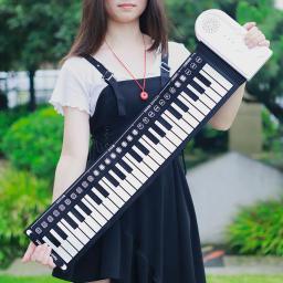 IRIN-Mão Roll Up Piano, Teclado de Silicone, Instrumento Musical para Educação, Órgão Eletrônico Dobrável, USB, MIDI, 49 Chaves - Image 2