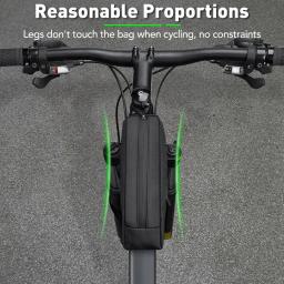 Saco de bicicleta à prova dwaterproof água reflexivo frente superior quadro tubo saco grande capacidade ultraleve saco ciclismo pannier saco acessórios - Image 6