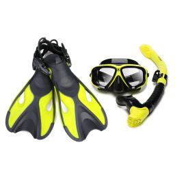 Nadadeiras De Natação Profissional Barbatanas De Mergulho Óculos De Mergulho Equipamento De Snorkel Mergulho Nadadeiras De Natação Conjunto Adulto Flippe - Image 3