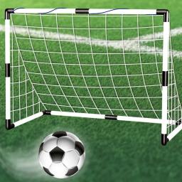 Objetivo de futebol dobrável com bomba e bola para crianças, Portão portátil do futebol, Treinamento de futebol ao ar livre, Brinquedo esportivo - Image 2
