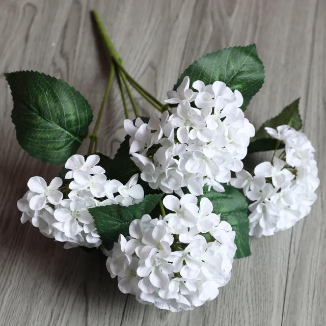 Hortênsia Artificial Flores de Seda 43cm Decoração de Casa F1072