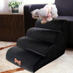 Cão Escadas 3 Passos Escadas Para Pequeno Cão Gato Pet Rampa Escada Anti-derrapante Removível Cães Cama Escadas Pet Supplies - Image 3