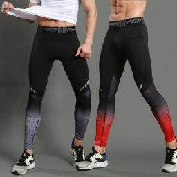 Calças de compressão para homens, secagem rápida, Fit Sportswear, Calças justas, Legging Fitness, Treinamento, Calças Jogging, Leggings de ginástica esportiva - Image 2