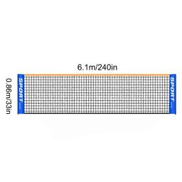 Rede profissional de badminton e vôlei, Rede de exercícios profissionais ao ar livre, tênis e tênis, fácil configuração, 3,1 m, 4,1 m, 5,1 m, 6,1 m - Image 6