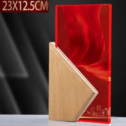 Troféu De Cristal Vermelho Decoração, Criativo Personalizado, Enviar Amigos Prêmios, Lembrança De Dança, Decoração Do Lar - Image 6