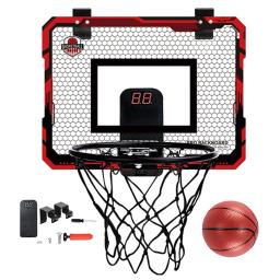 Mini Basketball Hoop com placar eletrônico para crianças, brinquedos engraçados do jogo, encosto para bola, exercício interno e externo, acessório para esporte - Image 5