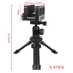 Caça profissional mini tripé com braçadeira ajustável, descanso stand, base de alumínio pod, tiro rápido vara engrenagem, Rilfe - Image 6