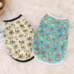 Impressão bonito sphynx gato colete camisa para gatos gotas verão roupas para animais de estimação ragdoll gatinho persa kedi camisas maschas traje - Image 1