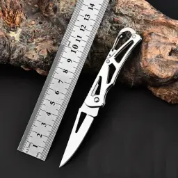 Faca de aço inoxidável portátil Camping Outdoor Survival Suprimentos Ferramentas Self Defense Foldable Pocket Knife Mini Knife - Image 2