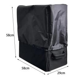 Caixa dobrável para bicicletas, saco de viagem durável, impermeável, preto, para transporte - Image 6