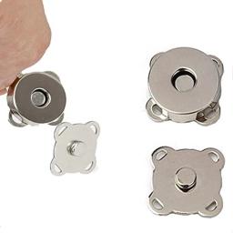 Magnetic Metal Snap Fasteners Fechos, botões invisíveis, costura de sucção, fivelas DIY para roupas, bolsa, carteira de bolsa, 14mm, 18mm, 5 conjuntos - Image 4