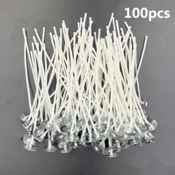 DIY Candle Wicks para festa, cera sem fumaça, núcleo de parafina pura, núcleo pré-encerado, 2.5 cm, 9 cm, 15 cm, 20cm, 100 PCs/Set - Image 3