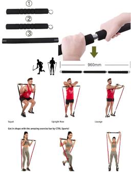 Ginásio faixas da resistência da aptidão para o estiramento da ioga puxar para cima assist bandas de borracha crossfit exercício treino equipamento - Image 6