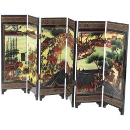Mini Screen Folding Wall Divisor Decor, Home Sala, Tabela de Estudo, Estilo Chinês - Image 5