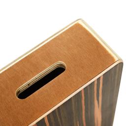 Cajon tambor com alça ajustável, instrumento de percussão, madeira ébano, mão plana, compacto, portátil Travel Box - Image 5